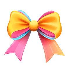 colorful ribbon bow