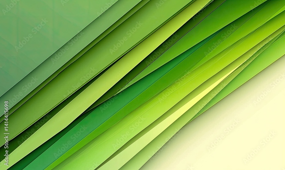 Aufkleber abstract green layers diagonal overlap design elegant background backdrop element