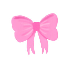 pink ribbon bow