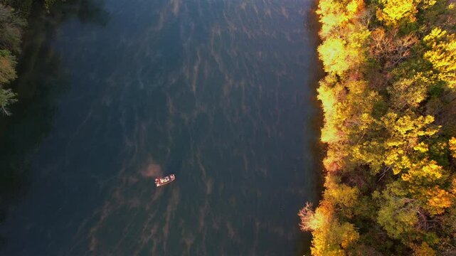 Autumn Skies and Beautiful Landscapes In Branson, Missouri &ndash; 4K Aerial Drone Footage