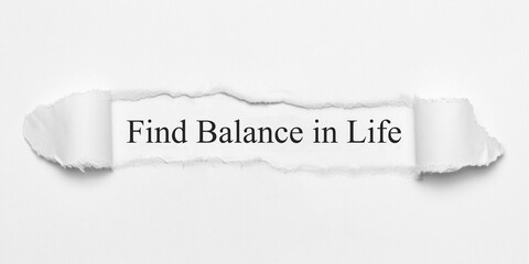 Obraz premium Find Balance in Life 