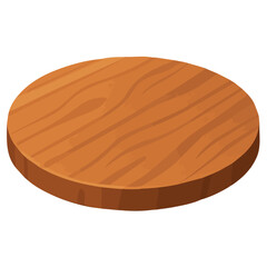 rundes Holzbrett