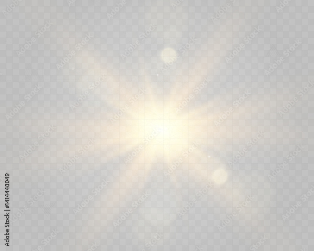 Poster glowing star, sparkle, light streak, and shimmering particle on transparent background for overlays 