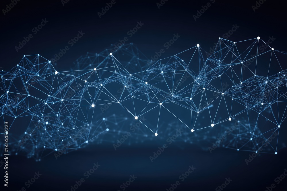 Aufkleber abstract network connection graphic