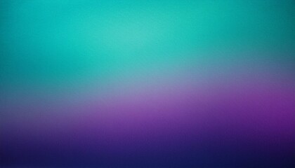 Obraz premium Grainy gradient background fading from teal to purple 