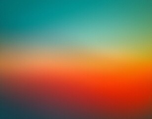 Grainy gradient background teal orange red blue retro noise texture