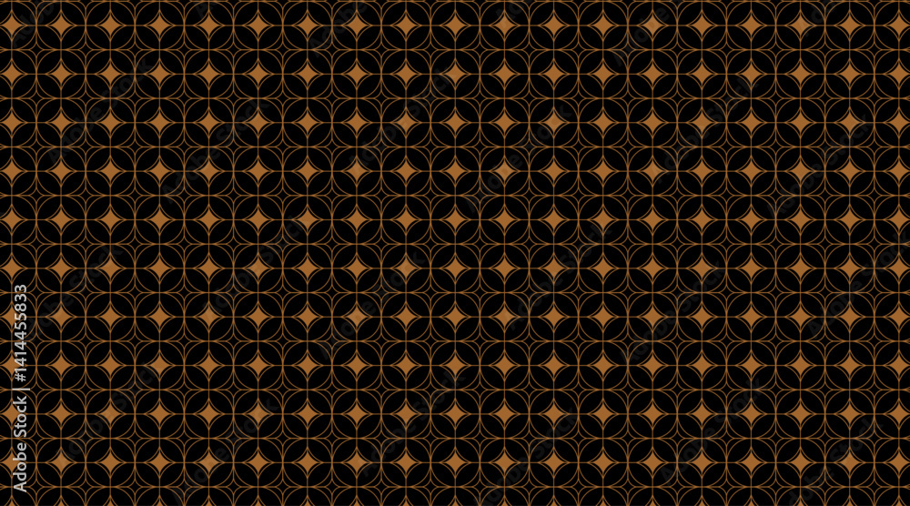 Poster seamless pattern template with geometric double diamond shape | creative texture background with lin