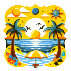 summer beach background