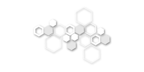 wite and gray shiny glitter sparkle confetti falling down on transparent background. Vector illustration.Hexagon geometric grid pattern isolated on white background with clipping path, 
