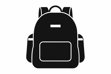 Backpack Silhouette Vector Illustration