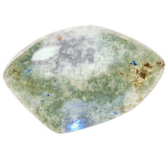 Rainbow Moonstone stone in cushion shape 3D on transparent  transparent background isolated png stock