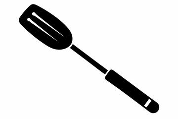 spatula silhouette vector illustration black and white