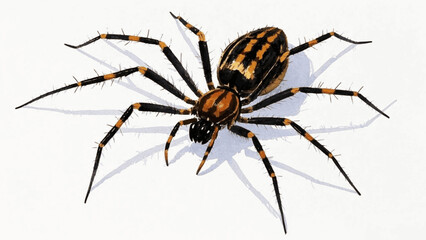 Drops of venom spider isolated watercolor vector illustration svg   