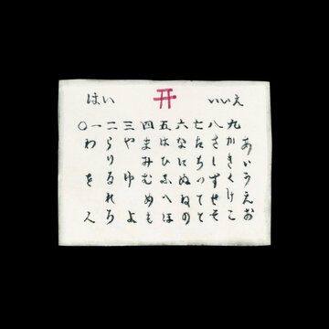 こっくりさん　都市伝説 怪異 怪談 日本　水彩 イラスト
