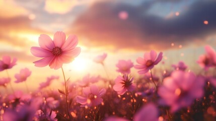 Obraz premium butterfly flower in the field