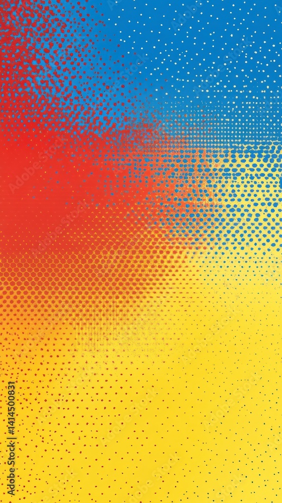 Poster abstract colorful halftone pattern background design