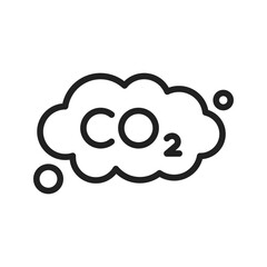 Co2 icon vector image. Suitable for mobile apps, web apps and print media.