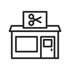 Barbershop icon vector image. Suitable for mobile apps, web apps and print media.