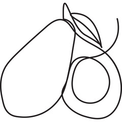 Fruit Line Art