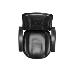 black chair with transparent background