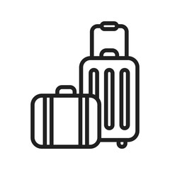Luggage icon vector image. Suitable for mobile apps, web apps and print media.