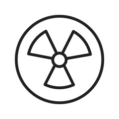 Naklejka premium Nuclear icon vector image. Suitable for mobile apps, web apps and print media.