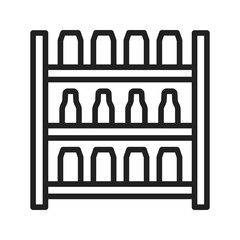 Shelf icon vector image. Suitable for mobile apps, web apps and print media.