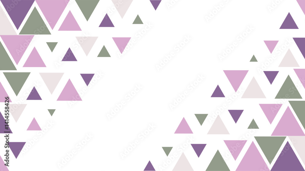 Poster pastel colored triangle background with geometric shapes perfect for modern minimal design themes