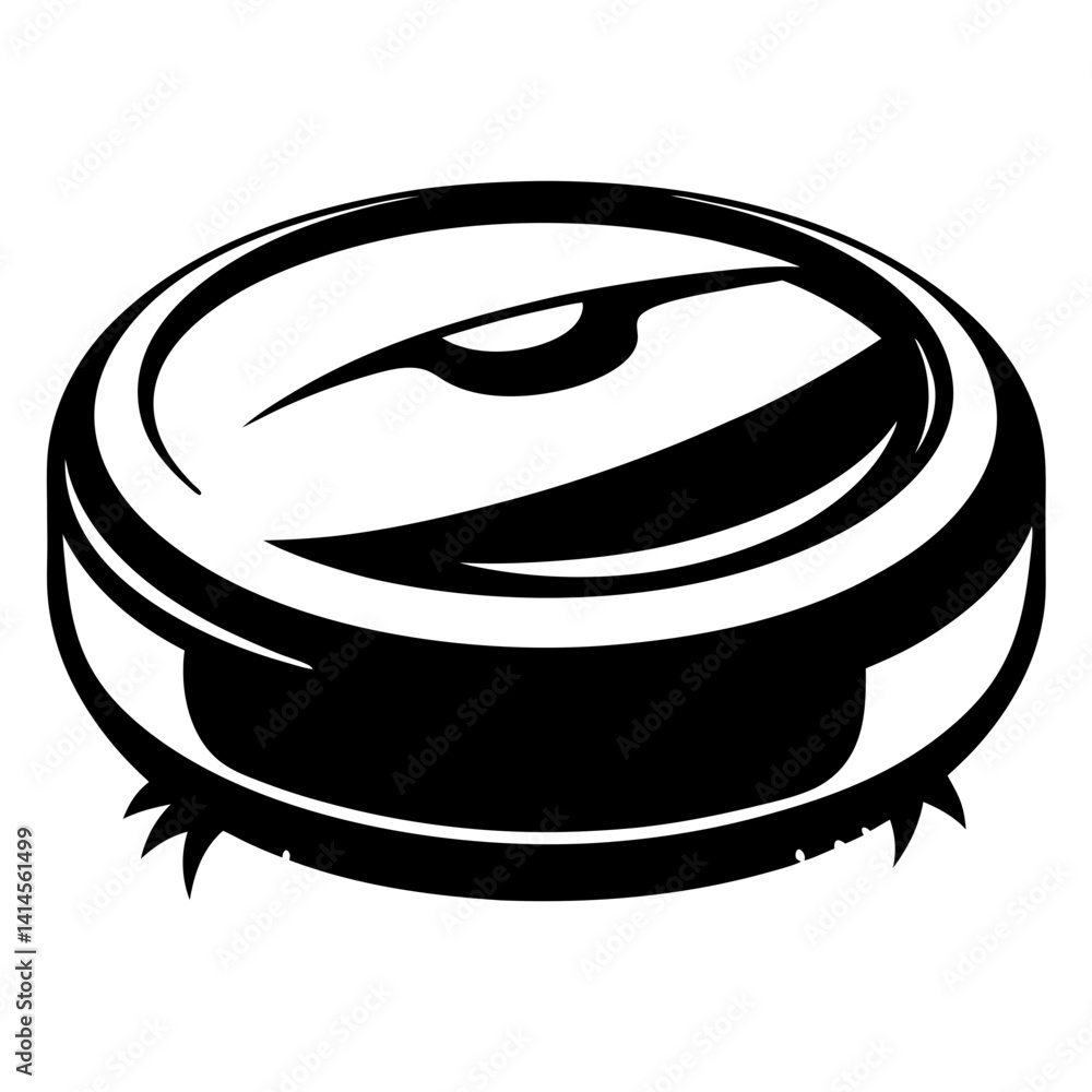 Poster abstract depiction of a beetlelike creature in monochrome art style