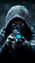 Sniper in Winter Storm