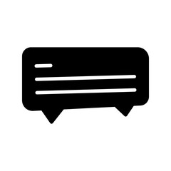 Speaking glyph icon