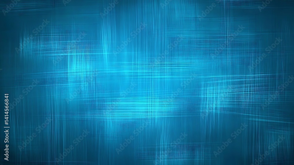 Aufkleber dynamic teal canvas: an abstract composition of interlaced lines and textures