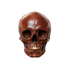Obraz premium Intriguing Brown Skull Model - Anatomical Study