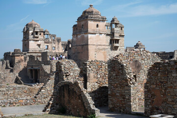Fototapeta premium Ruins of Rana Kumbha Palace, Fort Complex, Chittorgarh, Rajasthan