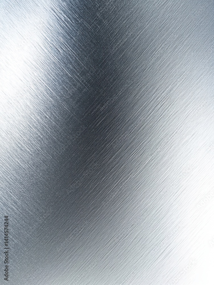 Poster abstract metal texture with diagonal brushed lines and gradient effect for modern industrial design
