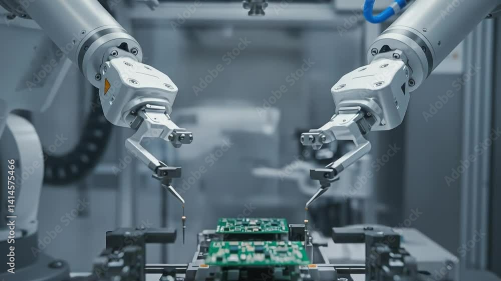 Poster robotic precision: automated circuit board assembly