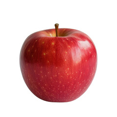 Fresh Red Apple on White Background Perfect for Healthy Eating