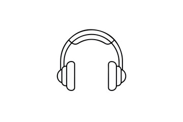 Obraz premium headphones vector isolated on white background