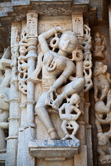 Marble carvings, Neminath Jain Temple, Ranakpur, Rajasthan