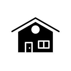 Home glyph vector
