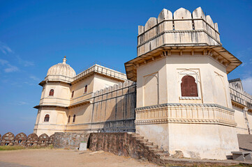 Outer view of the Badal Mahal, fort complex, Kumbhalgarh, Rajsamand District, Rajasthan