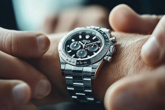 Wristwatch, Hands, Checking Time, Close-up