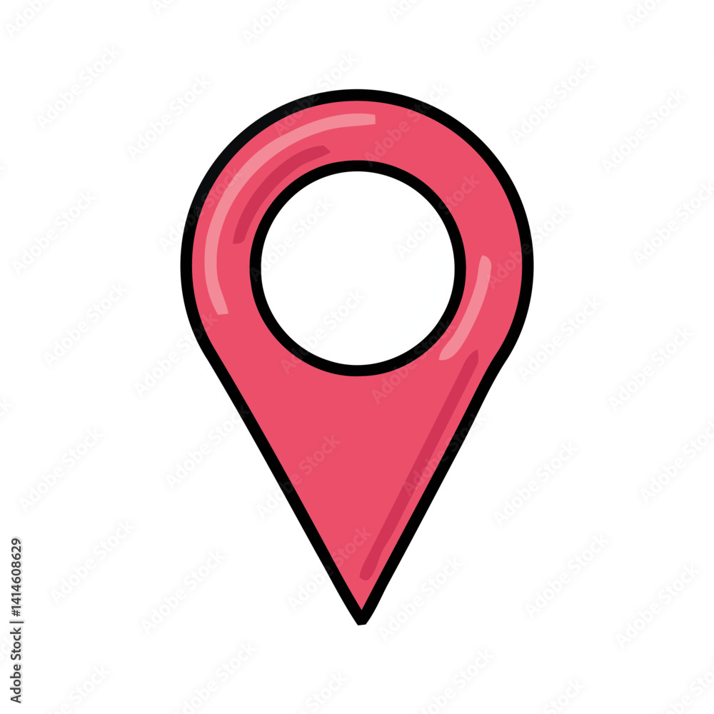 Poster map pointer icon