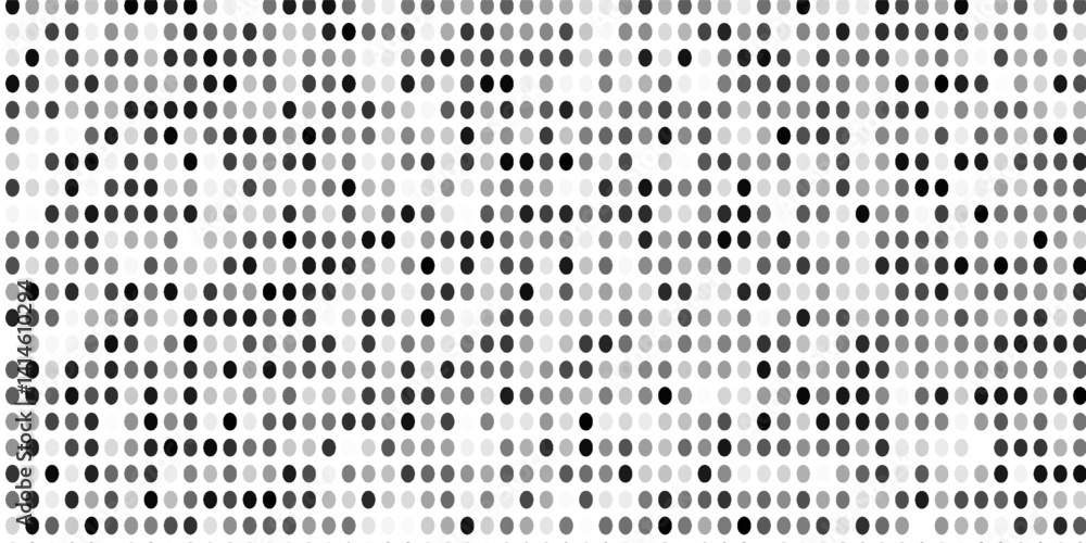 Poster black halftone pattern on white background. linear halftone background. vector illustration isolated
