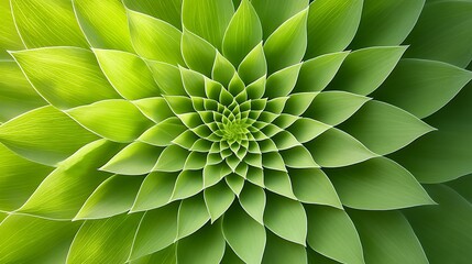 Fototapeta premium Closeup of a Vibrant Green Succulent Plant with a Spiral Pattern