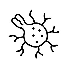 T-cell illustration depicting cellular structure and functionality  