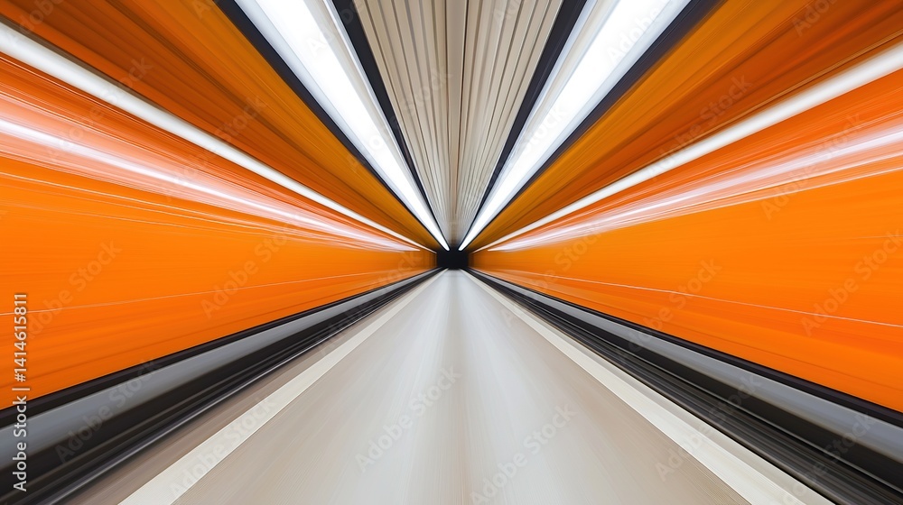 Poster dynamic motion capture abstract visuals of transport infrastructure urban environment artistic persp