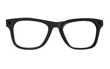 Fototapeta premium Meta glasses isolated on white background | AI glasses | Meta AI glasses | illustration. 