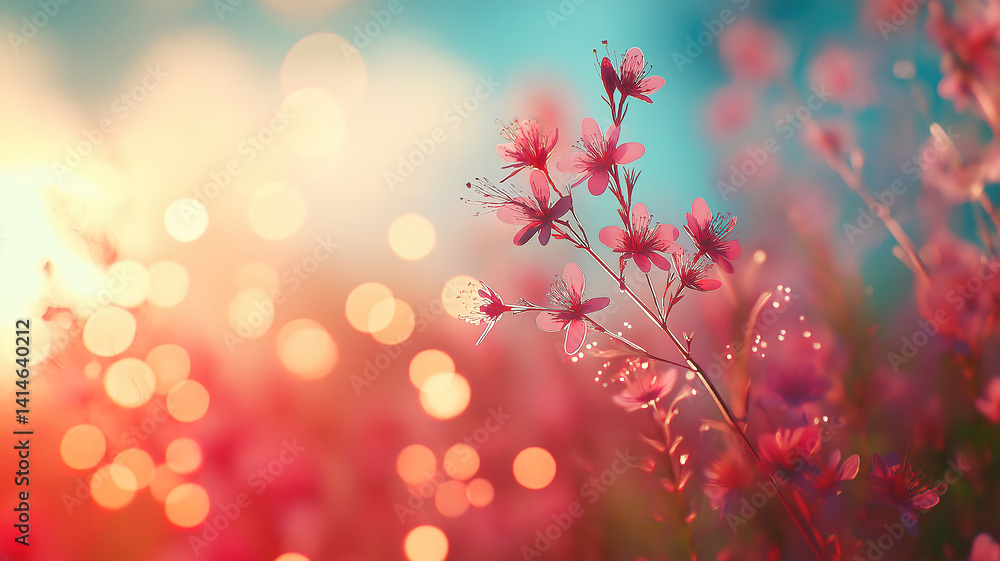 Poster digital dynamic wallpaper featuring depth of field effect and bokeh for a stunning visual experience