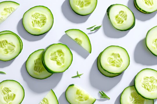 fresh cucumber slices 